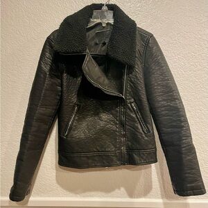 Max Edition Faux Leather Jacket